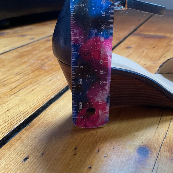 Cole Haan navy blue wedge sandals - Picture 5 of 8